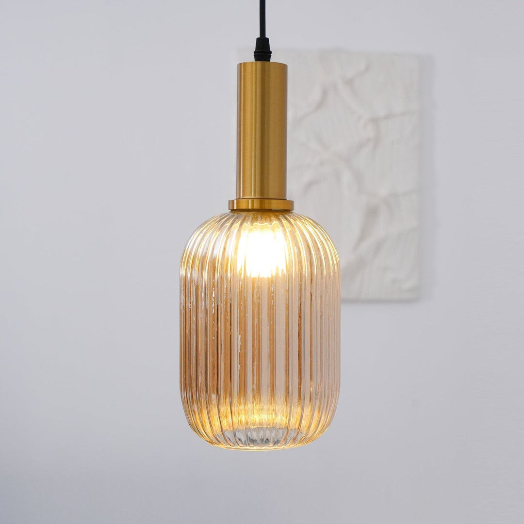 Elara Lampe Pendante Élégante à Rayures - Neutralighting
