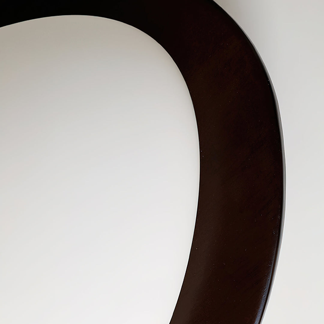 Plafonnier Bois Acrylique Ovale Ombre Minimaliste Naturel - Neutralighting