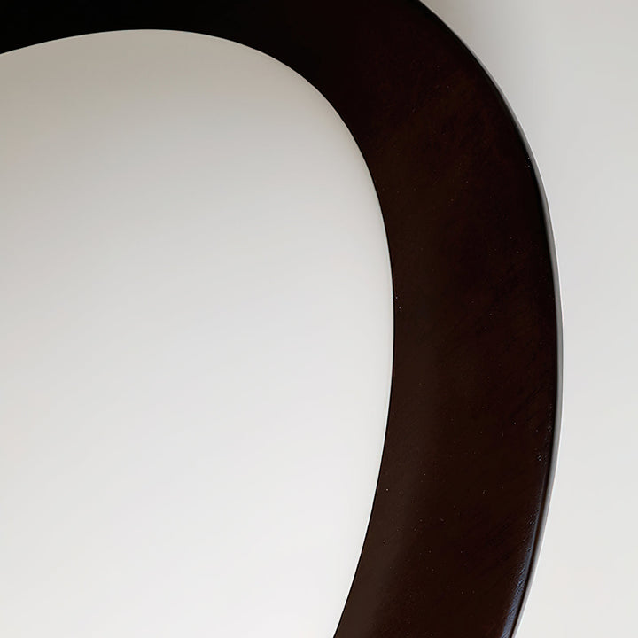Plafonnier Bois Acrylique Ovale Ombre Minimaliste Naturel - Neutralighting