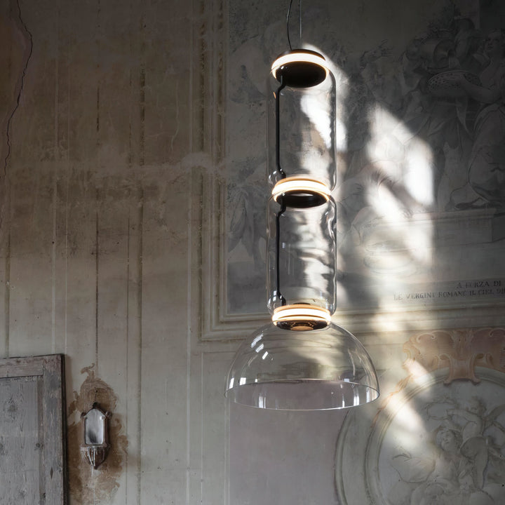 Cadorus Suspension Élégante Haut de Gamme en Verre et Métal - Neutralighting