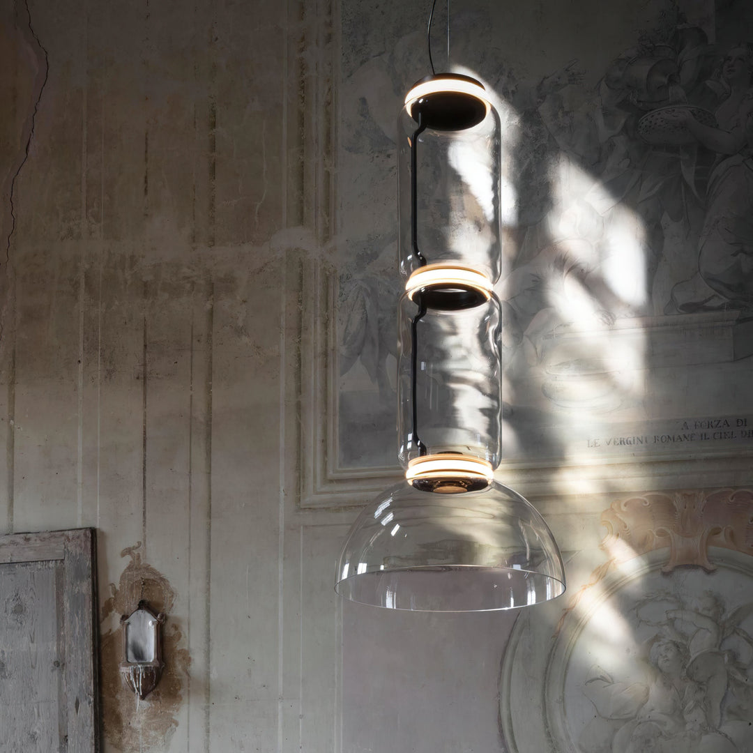 Cadorus Suspension Élégante Haut de Gamme en Verre et Métal - Neutralighting