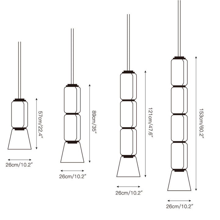 Cadorus Suspension Élégante Haut de Gamme en Verre et Métal - Neutralighting