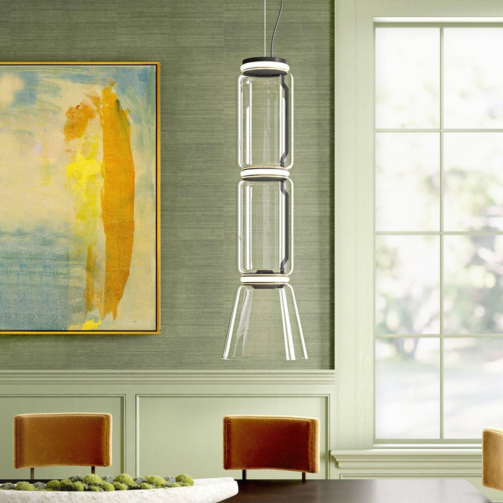 Cadorus Suspension Élégante Haut de Gamme en Verre et Métal - Neutralighting