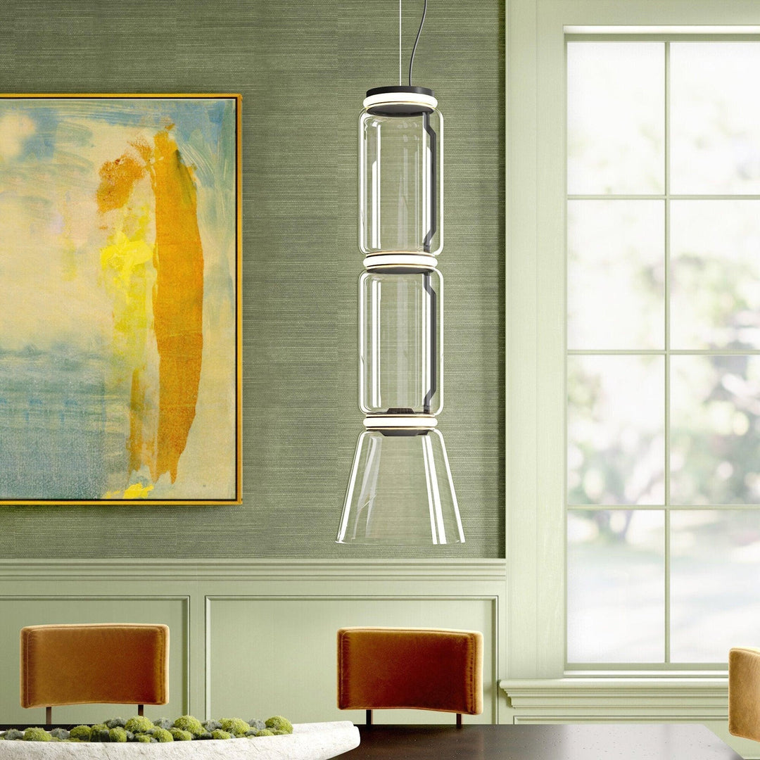 Cadorus Suspension Élégante Haut de Gamme en Verre et Métal - Neutralighting