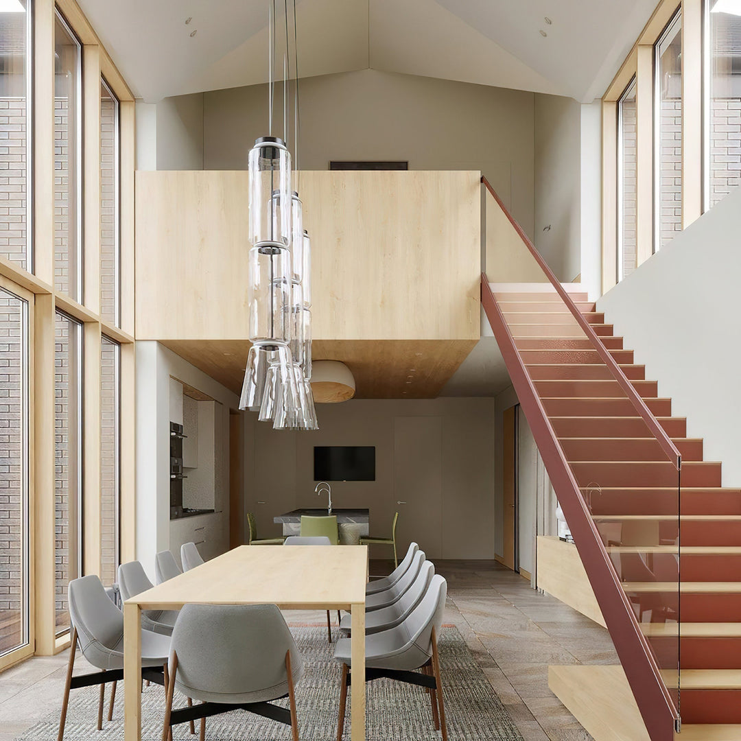 Cadorus Suspension Élégante Haut de Gamme en Verre et Métal - Neutralighting