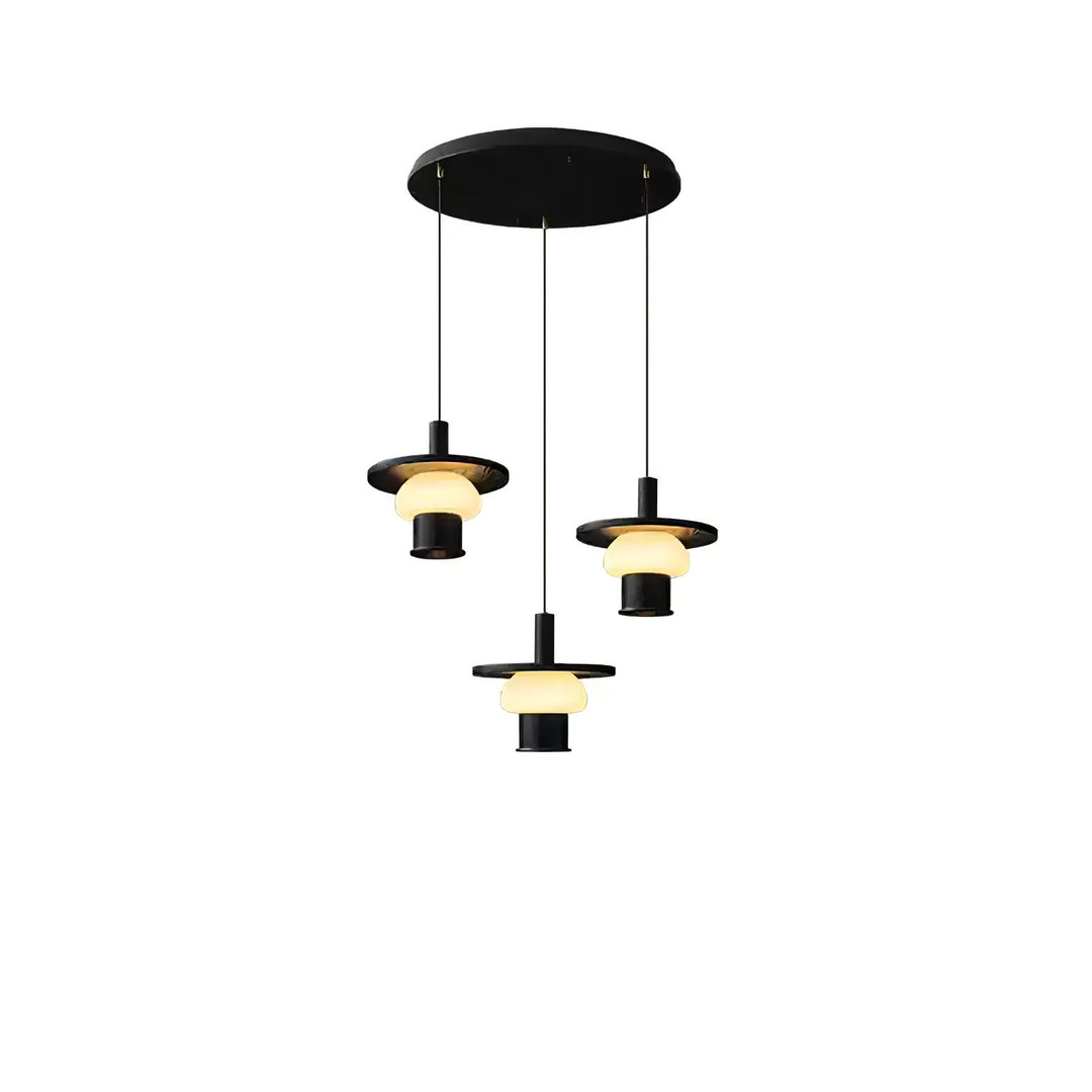 Zephaan Suspension Art Classique en Verre et Bois - Neutralighting