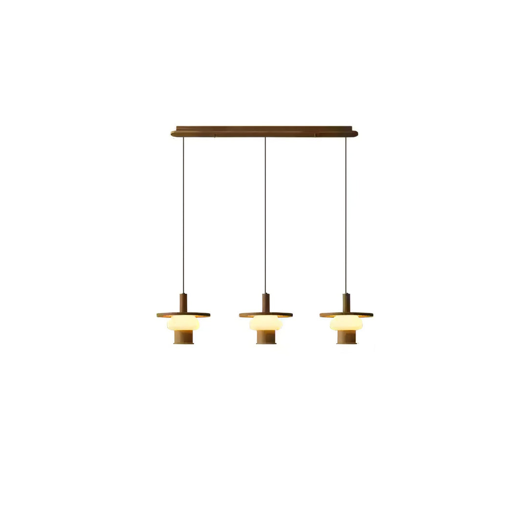 Zephaan Suspension Art Classique en Verre et Bois - Neutralighting