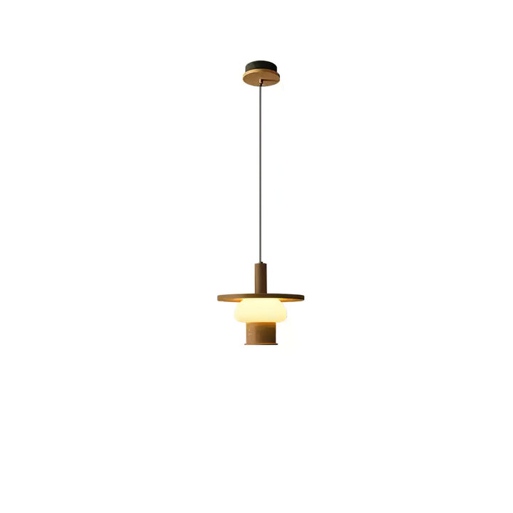 Zephaan Suspension Art Classique en Verre et Bois - Neutralighting