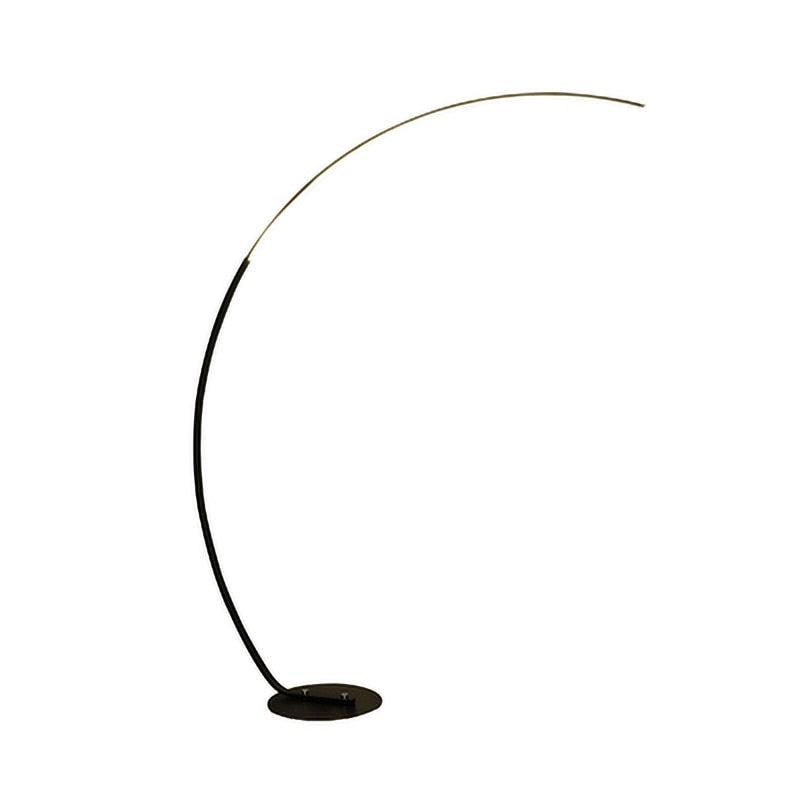 Ray Lampadaire Arche Moderne, Métal/Acrylique, Blanc/Noir, Salon - Neutralighting
