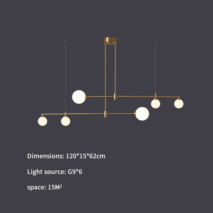 Valentina Suspension Luminaire LED Métal Doré - Neutralighting