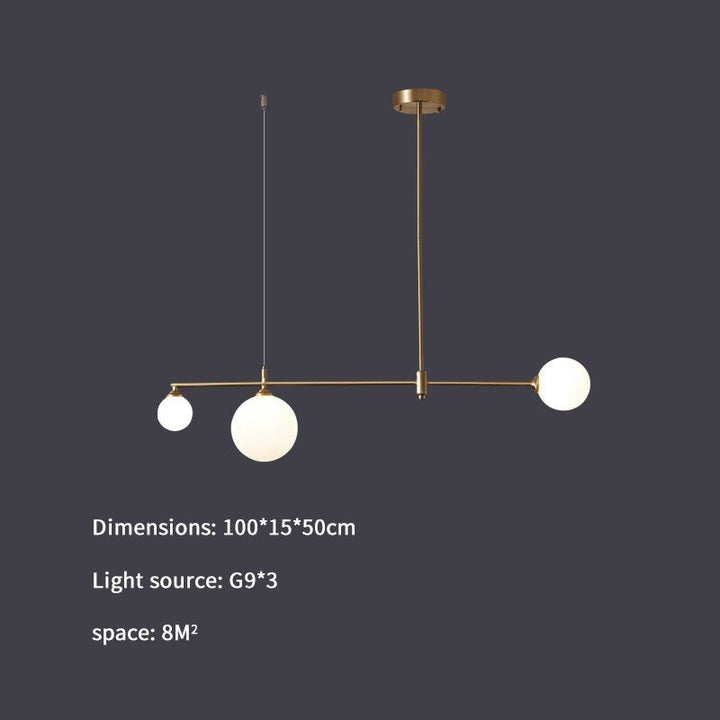 Valentina Suspension Luminaire LED Métal Doré - Neutralighting