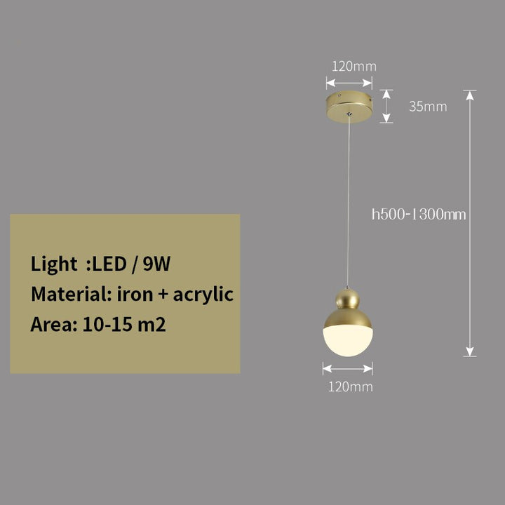 Valentina Suspension Luminaire LED Métal Doré - Neutralighting