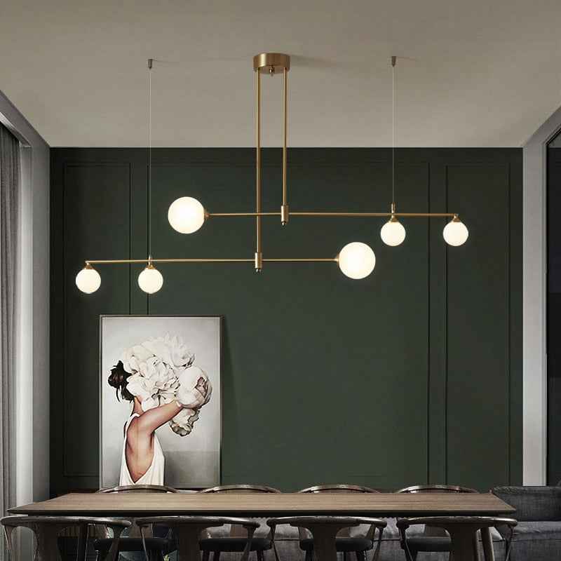 Valentina Suspension Luminaire LED Métal Doré - Neutralighting