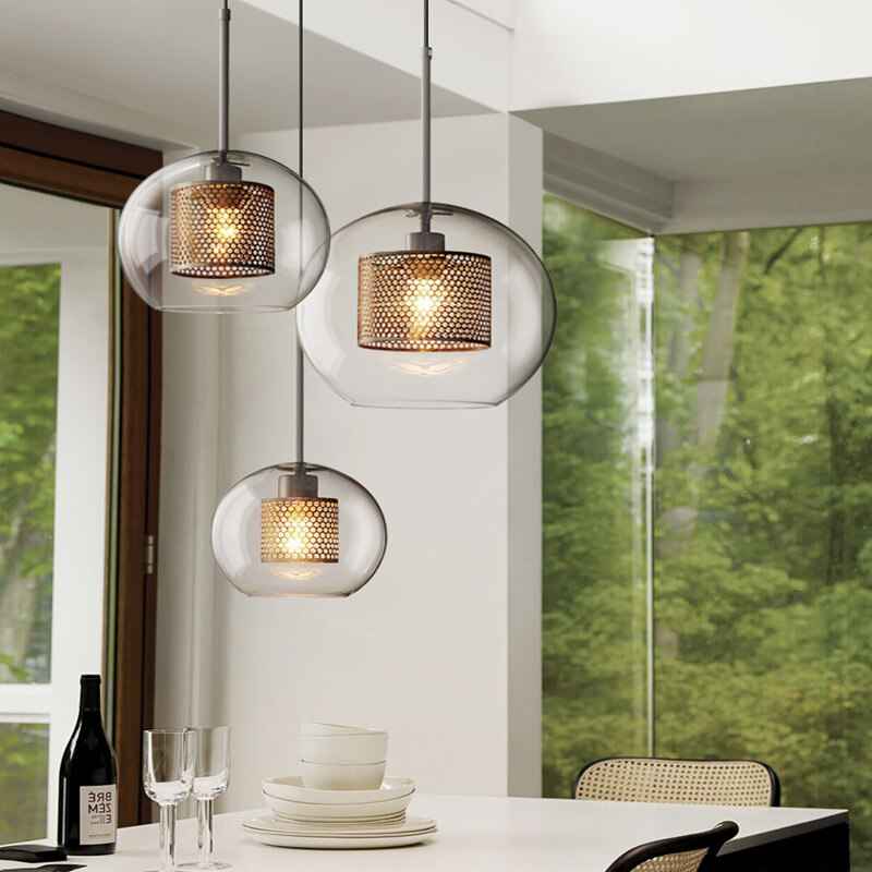 Suspension Hessa en Verre – Suspension Contemporaine