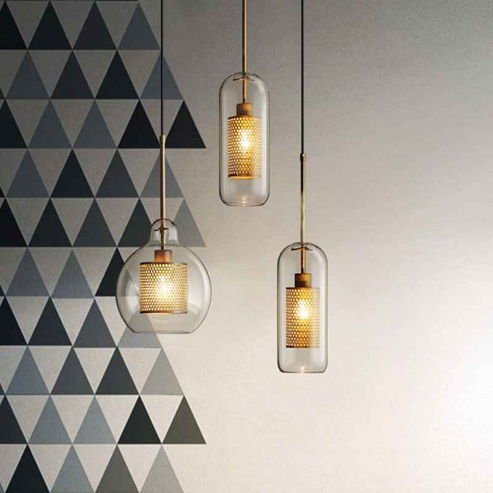 Suspension Hessa en Verre – Suspension Contemporaine