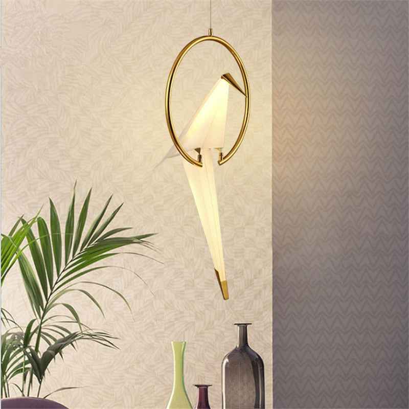Suspension Arisha Verre Blanc LED