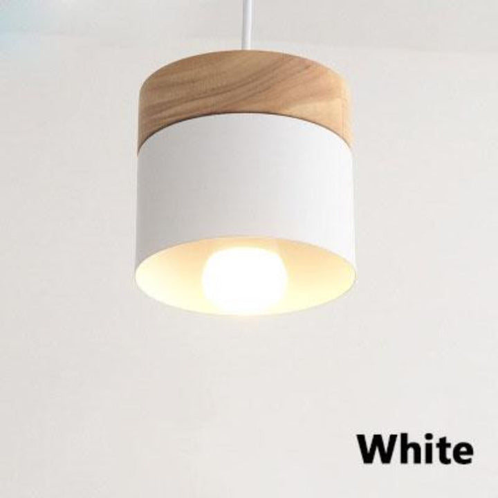 Valentina Suspension LED Macaron Nordique Métal/Bois Chambre - Neutralighting