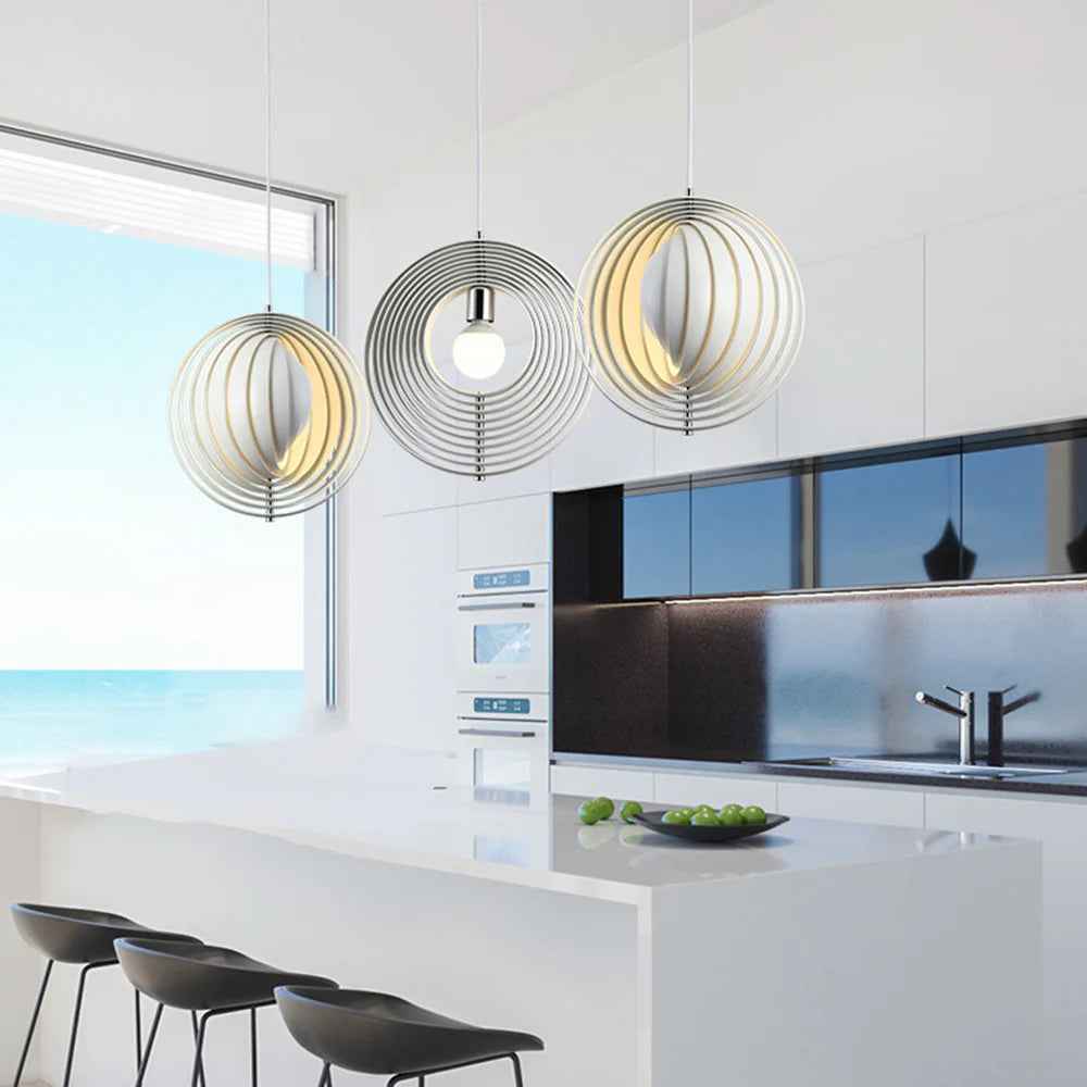 Valentina Classique Métal Acrylique LED Suspension Salon - Neutralighting