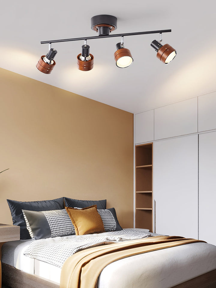Esorila Plafonnier Nordique Cylindrique à 4 Spots Métalliques - Neutralighting