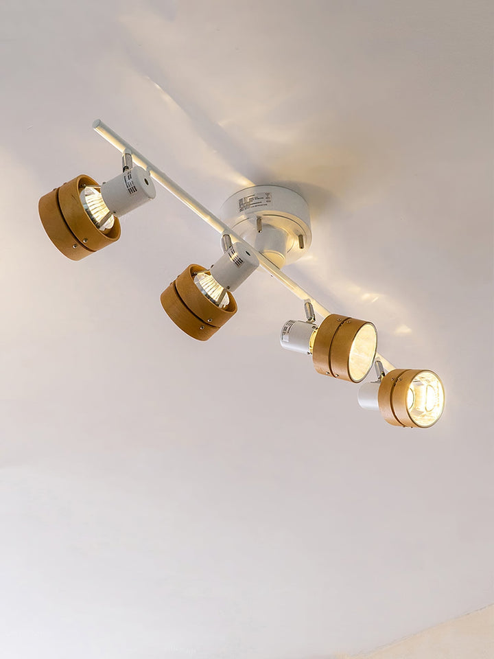 Esorila Plafonnier Nordique Cylindrique à 4 Spots Métalliques - Neutralighting