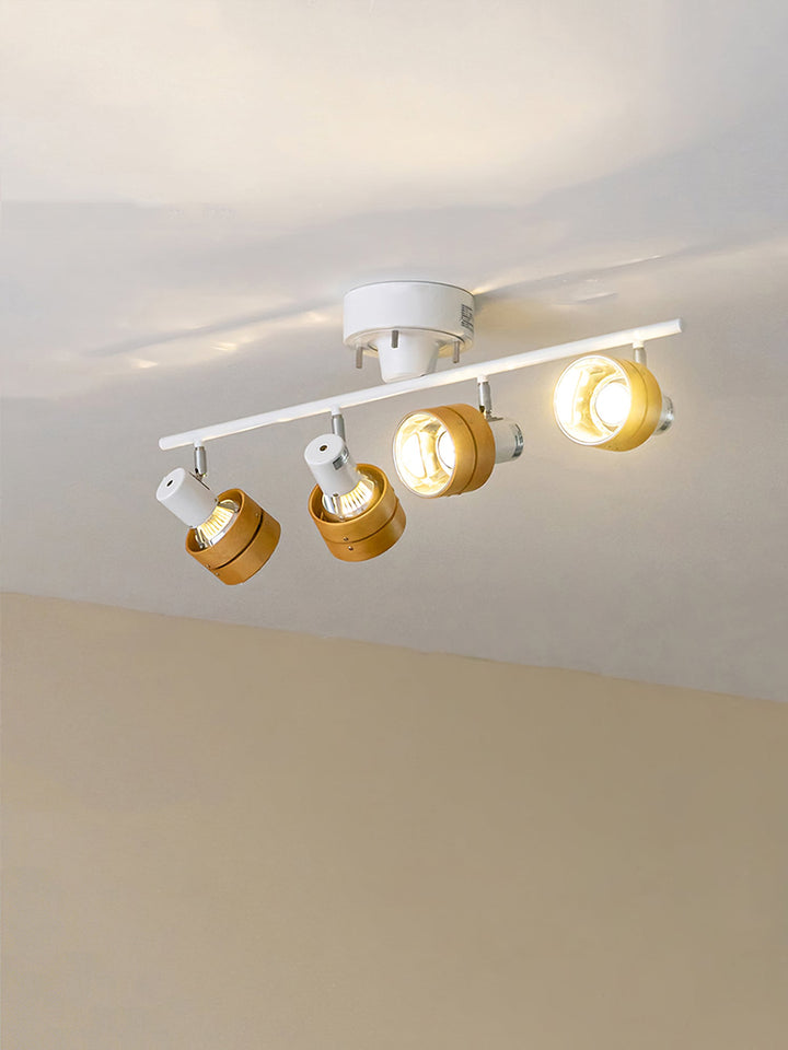 Esorila Plafonnier Nordique Cylindrique à 4 Spots Métalliques - Neutralighting