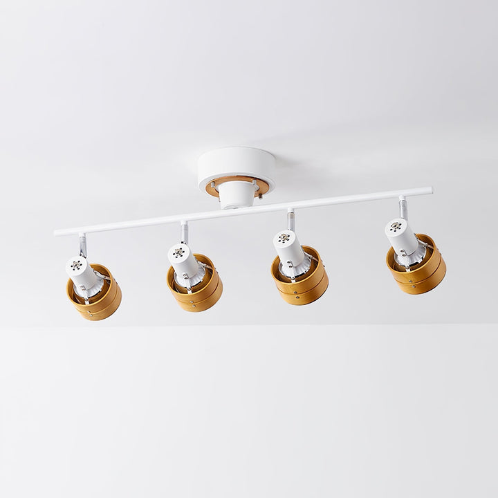 Esorila Plafonnier Nordique Cylindrique à 4 Spots Métalliques - Neutralighting