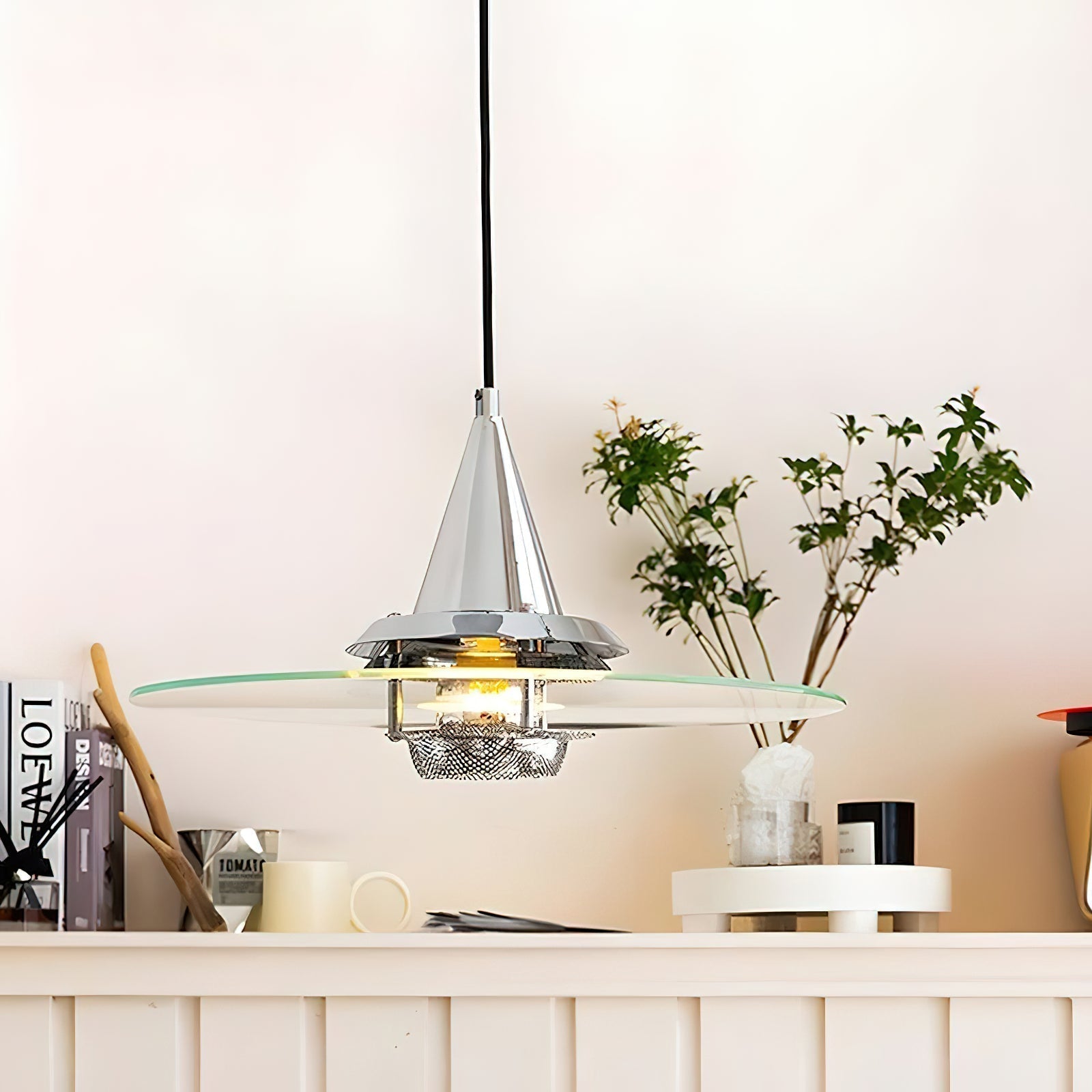 Vaughn Lampe Pendante en Verre Contemporaine - Neutralighting