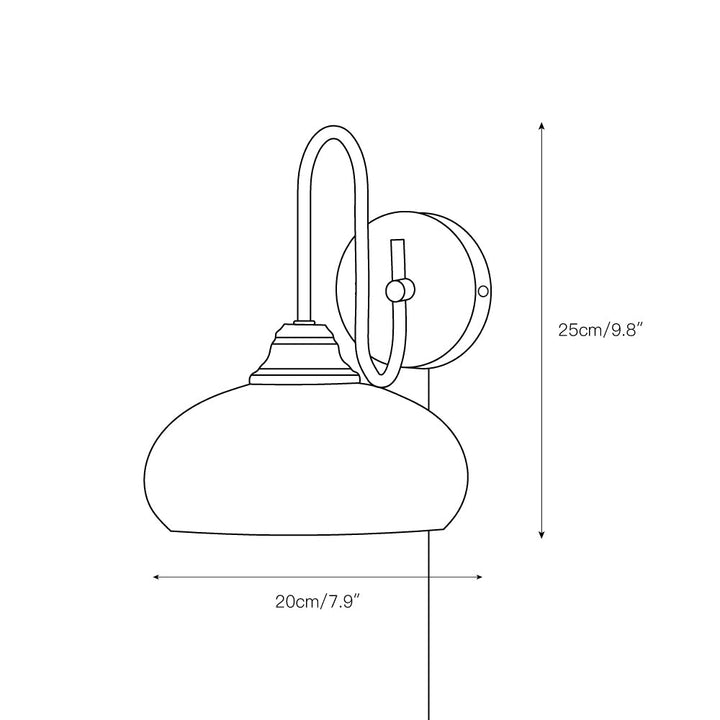 Ulsilia Applique Murale Nordique Haut de Gamme en Métal et Verre - Neutralighting