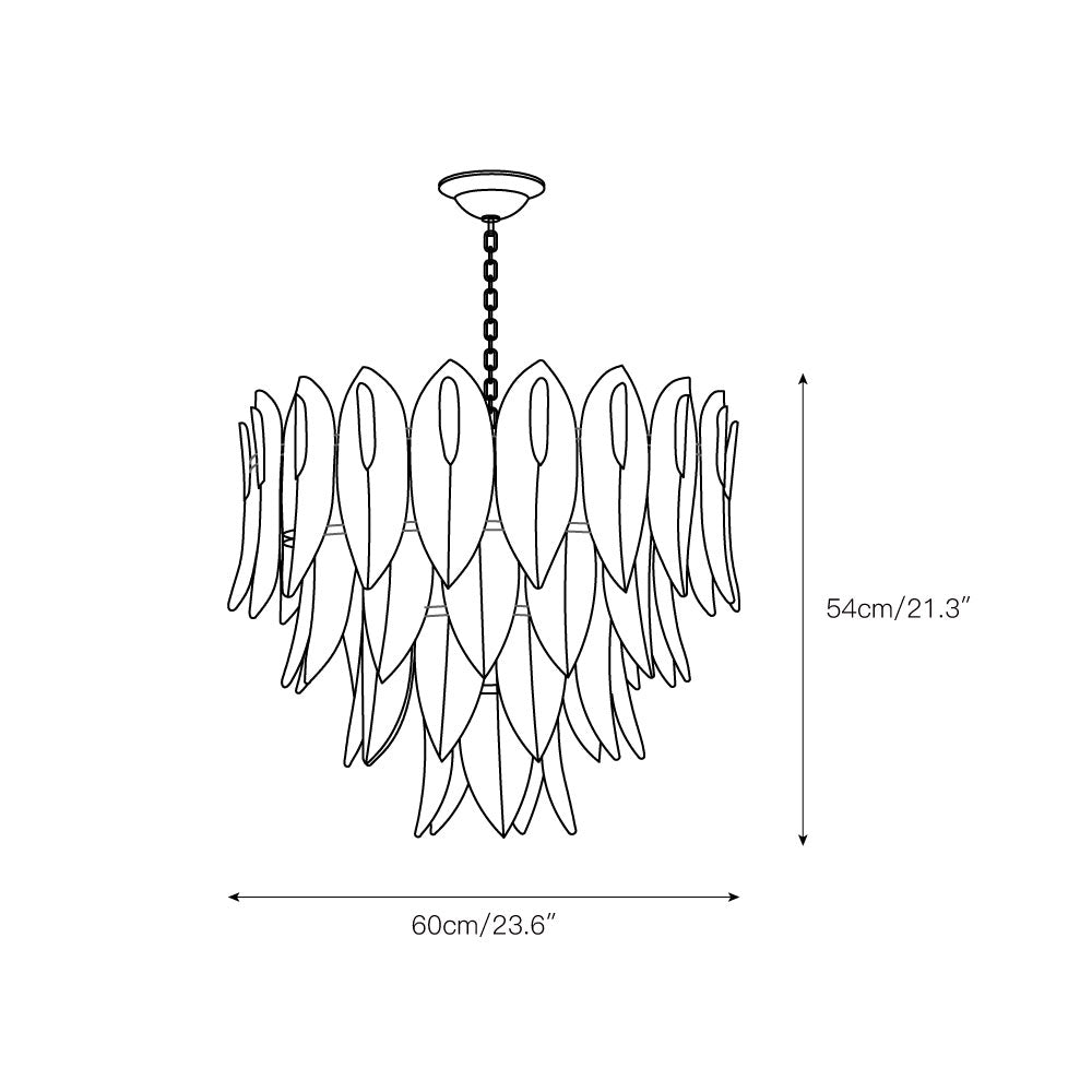 Ivthayra Lustre Postmoderne en Laiton et Verre de Luxe - Neutralighting