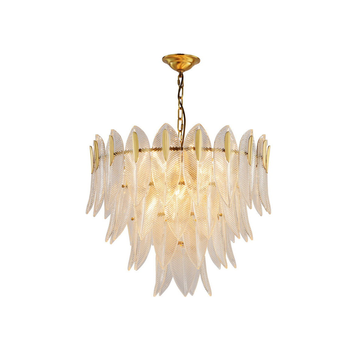 Ivthayra Lustre Postmoderne en Laiton et Verre de Luxe - Neutralighting