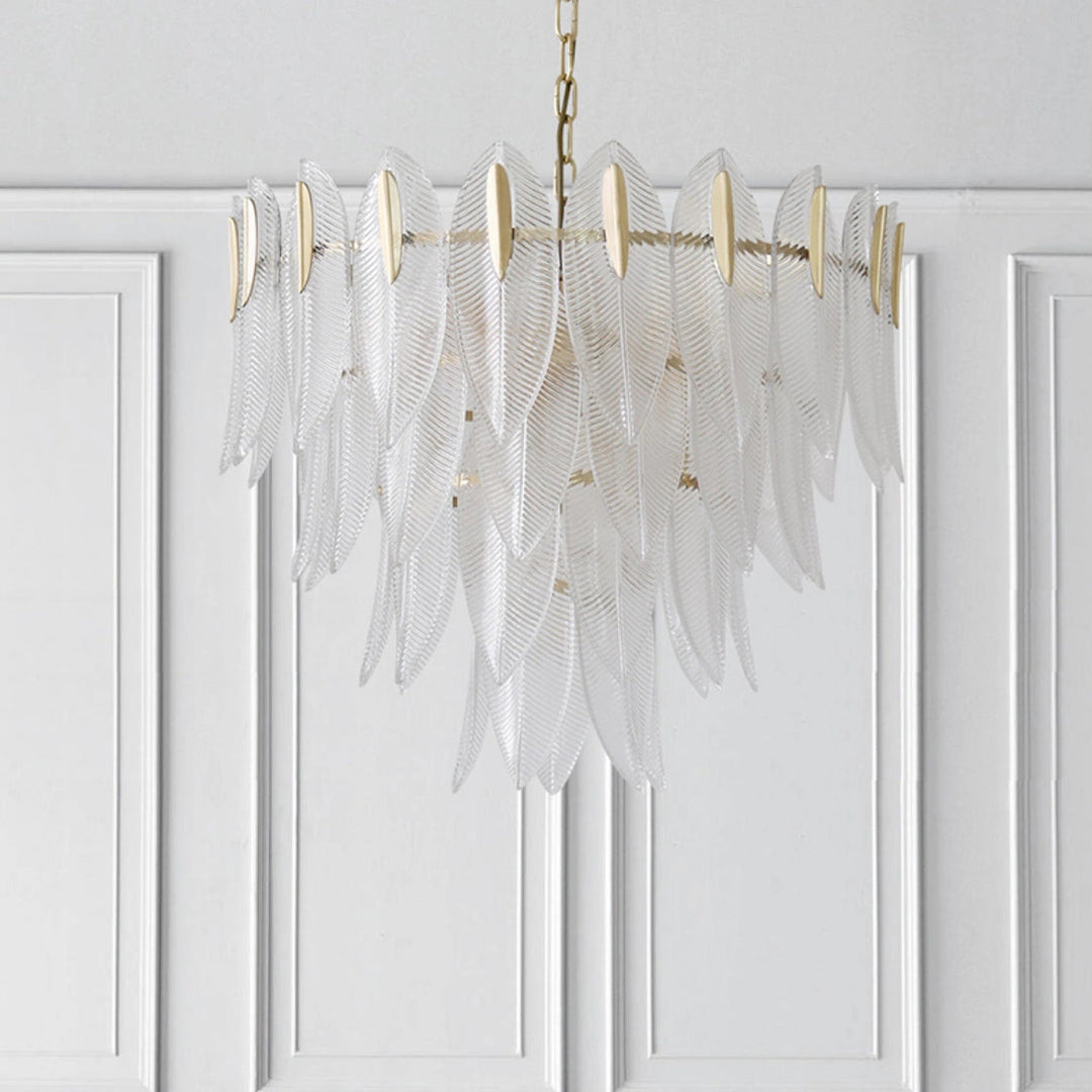 Ivthayra Lustre Postmoderne en Laiton et Verre de Luxe - Neutralighting