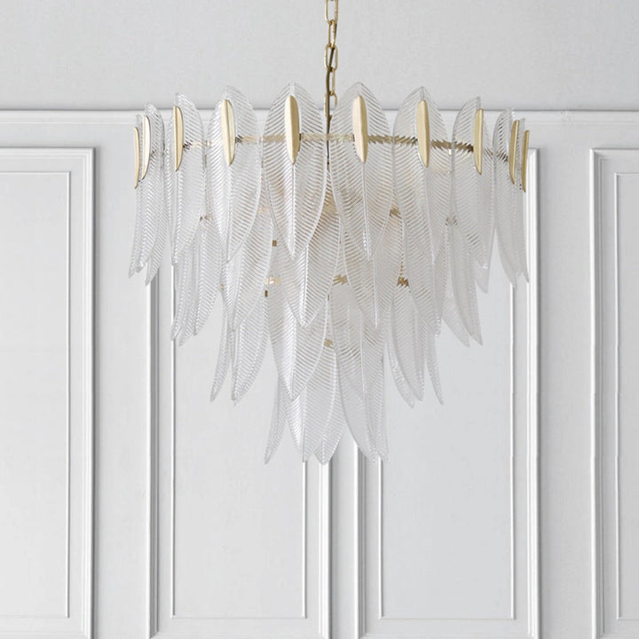 Ivthayra Lustre Postmoderne en Laiton et Verre de Luxe - Neutralighting