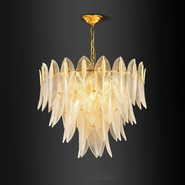 Ivthayra Lustre Postmoderne en Laiton et Verre de Luxe - Neutralighting