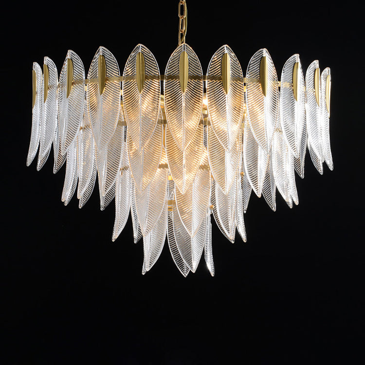 Ivthayra Lustre Postmoderne en Laiton et Verre de Luxe - Neutralighting