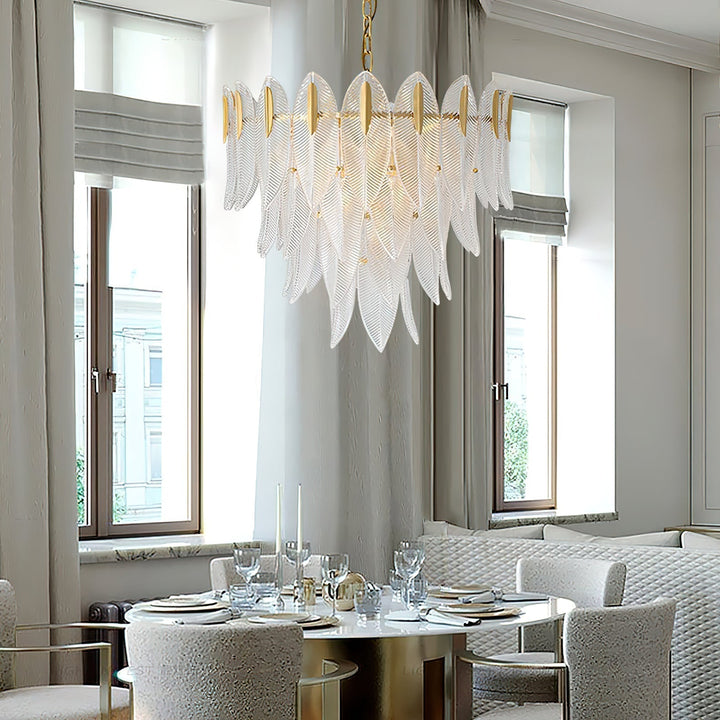 Ivthayra Lustre Postmoderne en Laiton et Verre de Luxe - Neutralighting