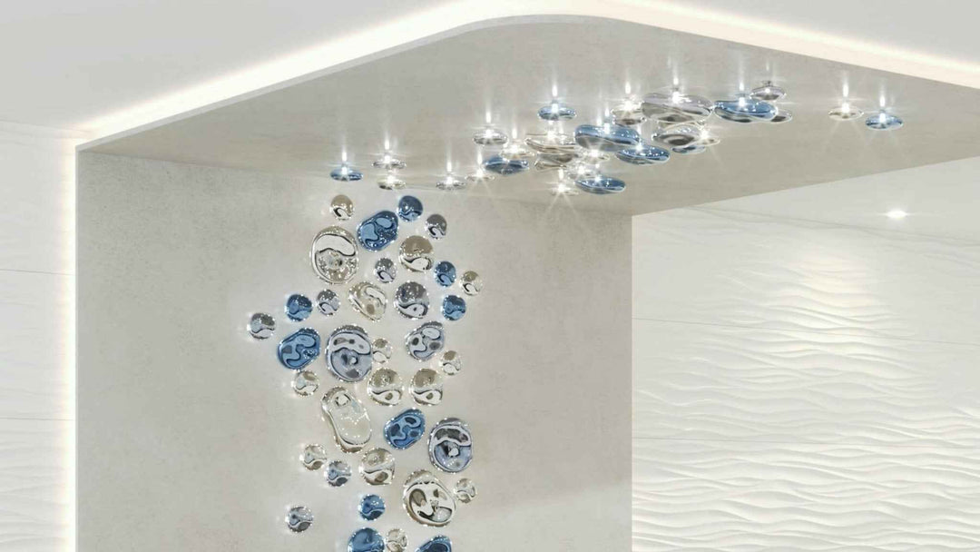 Nyzoris Verre 260cm Bleu LED