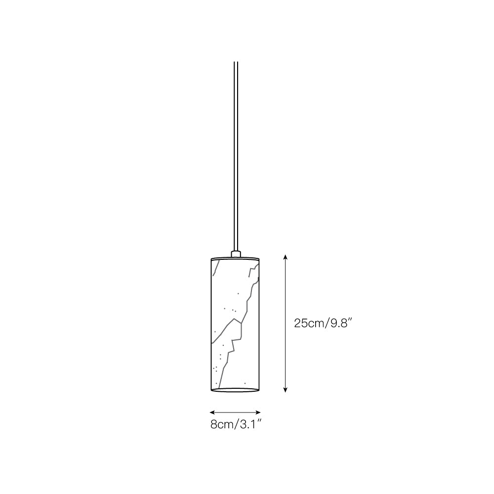 Lyvina Suspension Verticale Minimaliste Moderne en Albâtre - Neutralighting