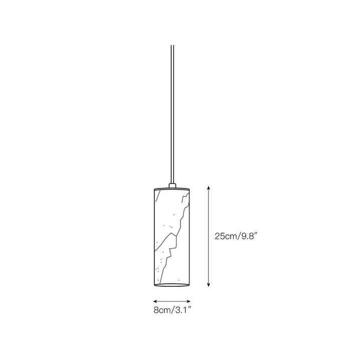 Lyvina Suspension Verticale Minimaliste Moderne en Albâtre - Neutralighting