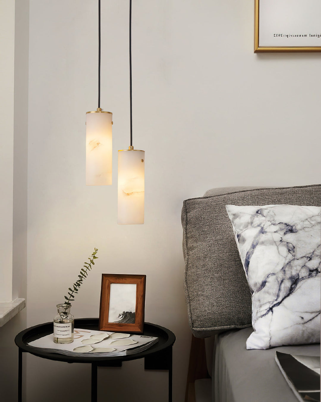 Lyvina Suspension Verticale Minimaliste Moderne en Albâtre - Neutralighting