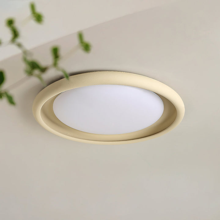 Nuria Lumière de pPlafond en Acrylique Circulaire Minimaliste en Béton - Neutralighting