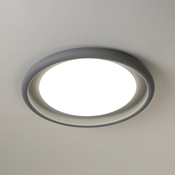 Nuria Lumière de pPlafond en Acrylique Circulaire Minimaliste en Béton - Neutralighting