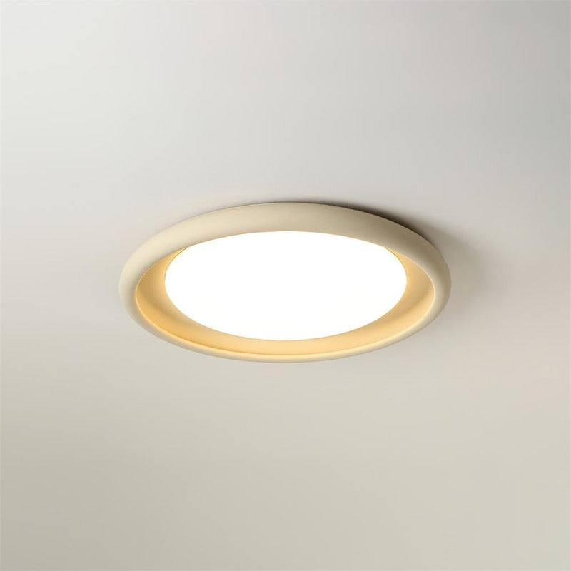 Nuria Lumière de pPlafond en Acrylique Circulaire Minimaliste en Béton - Neutralighting