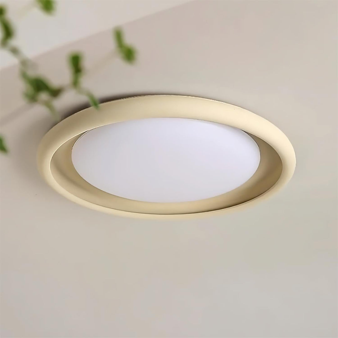 Nuria Lumière de pPlafond en Acrylique Circulaire Minimaliste en Béton - Neutralighting