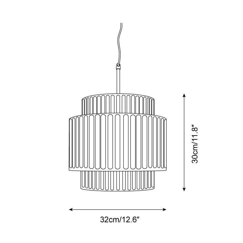 Aurelia Lampe Pendante Minimaliste à Cannelures - Neutralighting