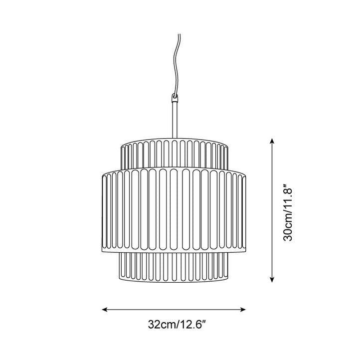 Aurelia Lampe Pendante Minimaliste à Cannelures - Neutralighting