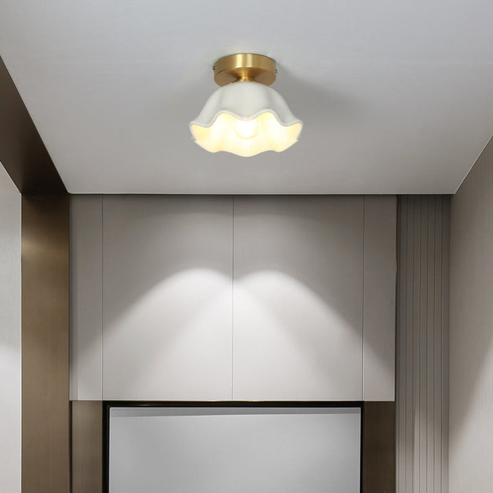 Arisha Vintage LED Plafonnier Laiton Métal Verre Salon Salle à manger - Neutralighting