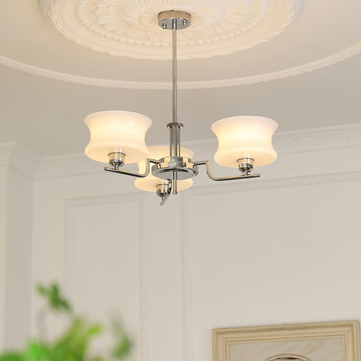 Lustra Chandelier en Verre Vintage Doré Naturel - Neutralighting