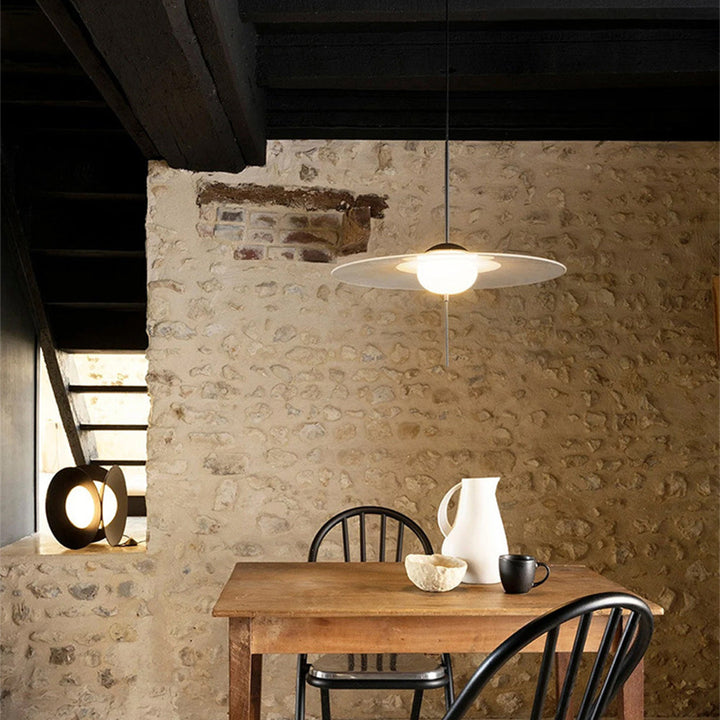 Arisha Suspension Moderne Ronde Verre Métal Salle à Manger - Neutralighting
