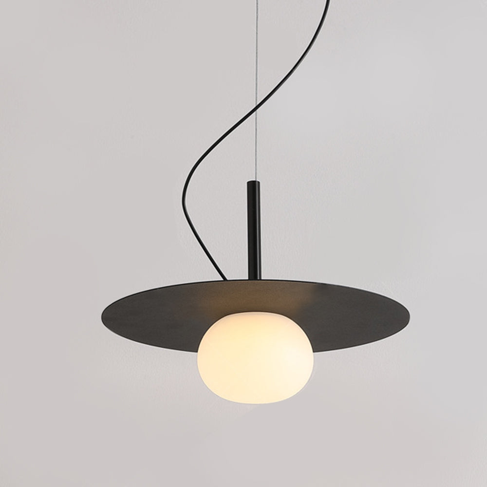 Arisha Suspension Minimaliste Métal Verre Salle à Manger Salle d&