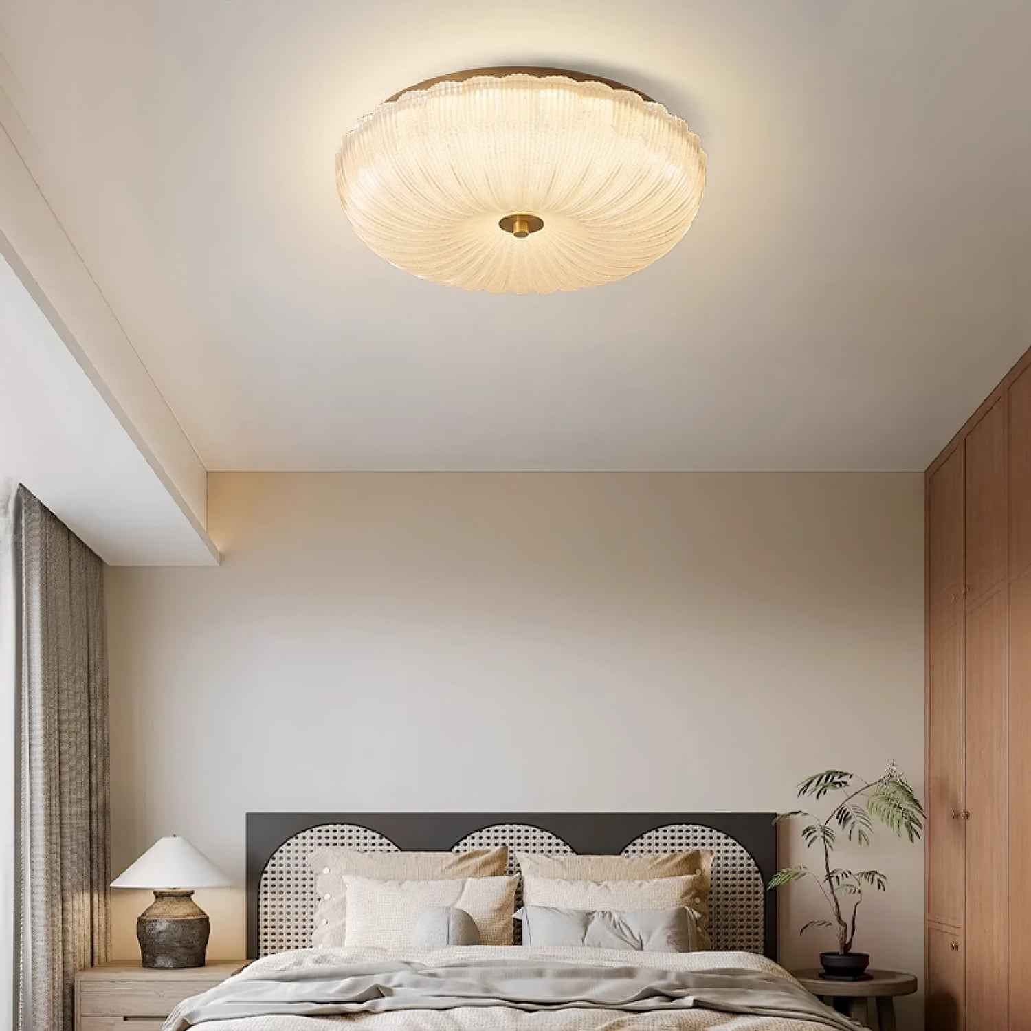 Plafonnier Halo Verre LED
